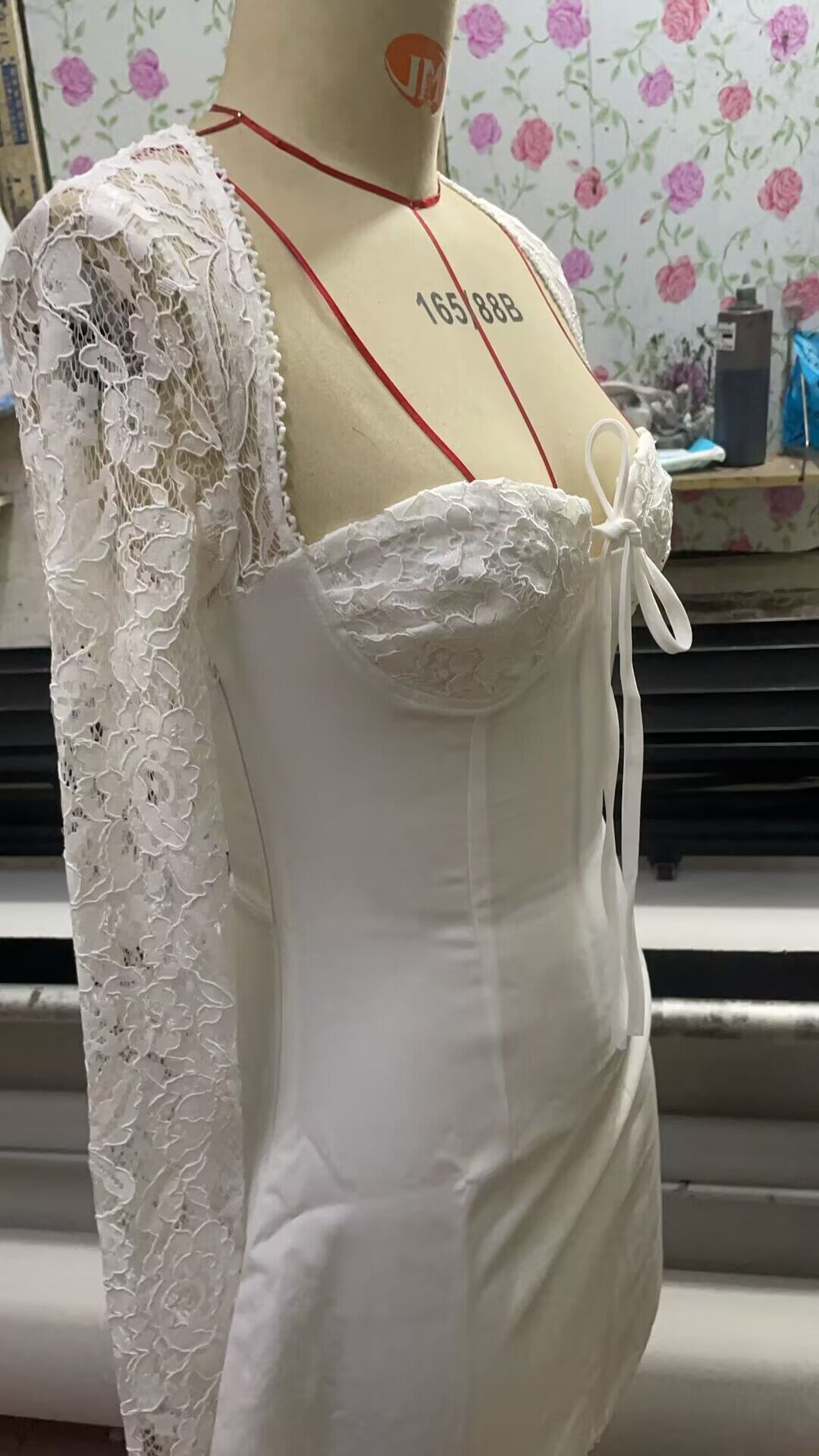 Y2K  Lace Long Sleeve Dress Fashion Sexy Corset Backless Lace Up Short Dresses Womens Clothing