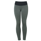 Women’s Plaid Seamless Leggings – High-Waist Breathable Fitness Pants